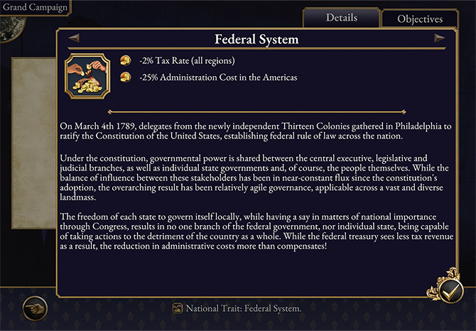 National Trait Federal System