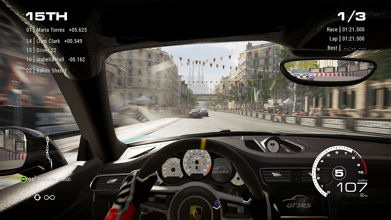 <strong>RACE TO THE TOP</strong> <span>Rise through the ranks in Legends’ massive career mode, or race your own way in the hugely customisable Race Creator mode.</span>